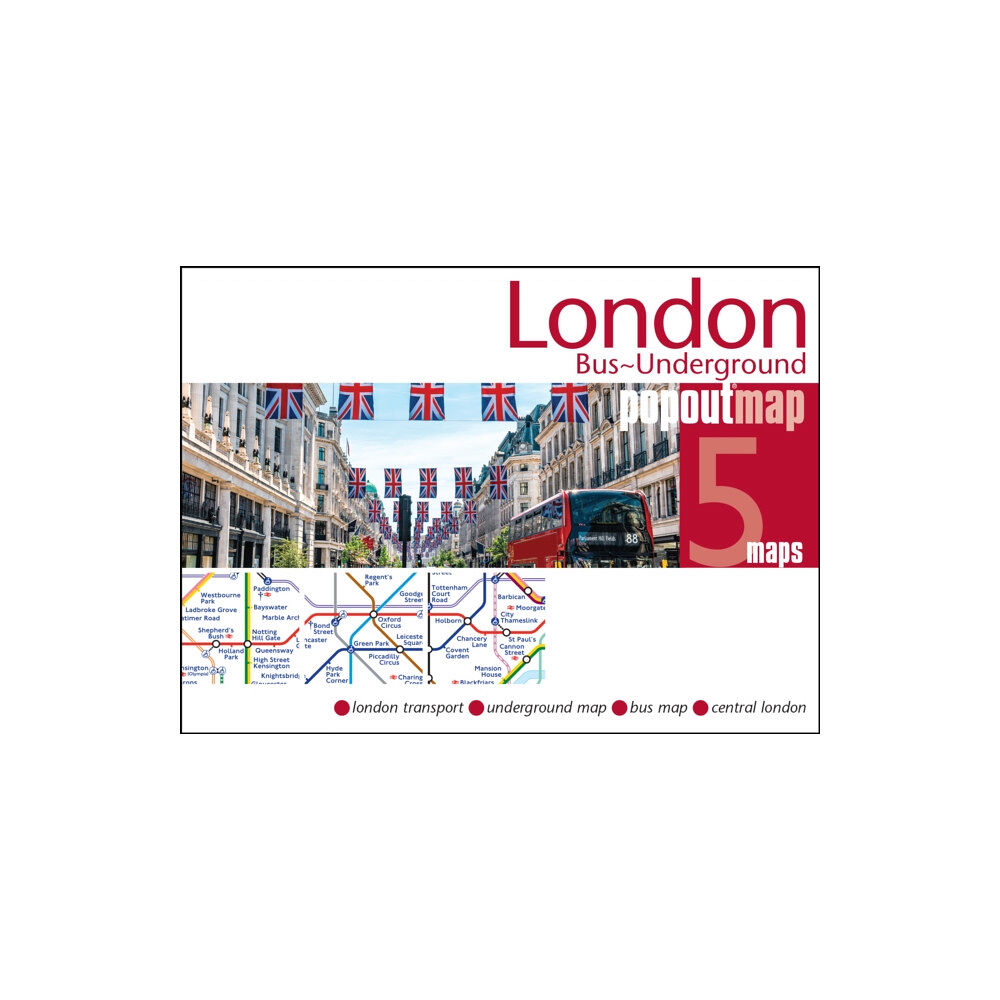 Heartwood Publishing London Bus and Underground PopOut Map