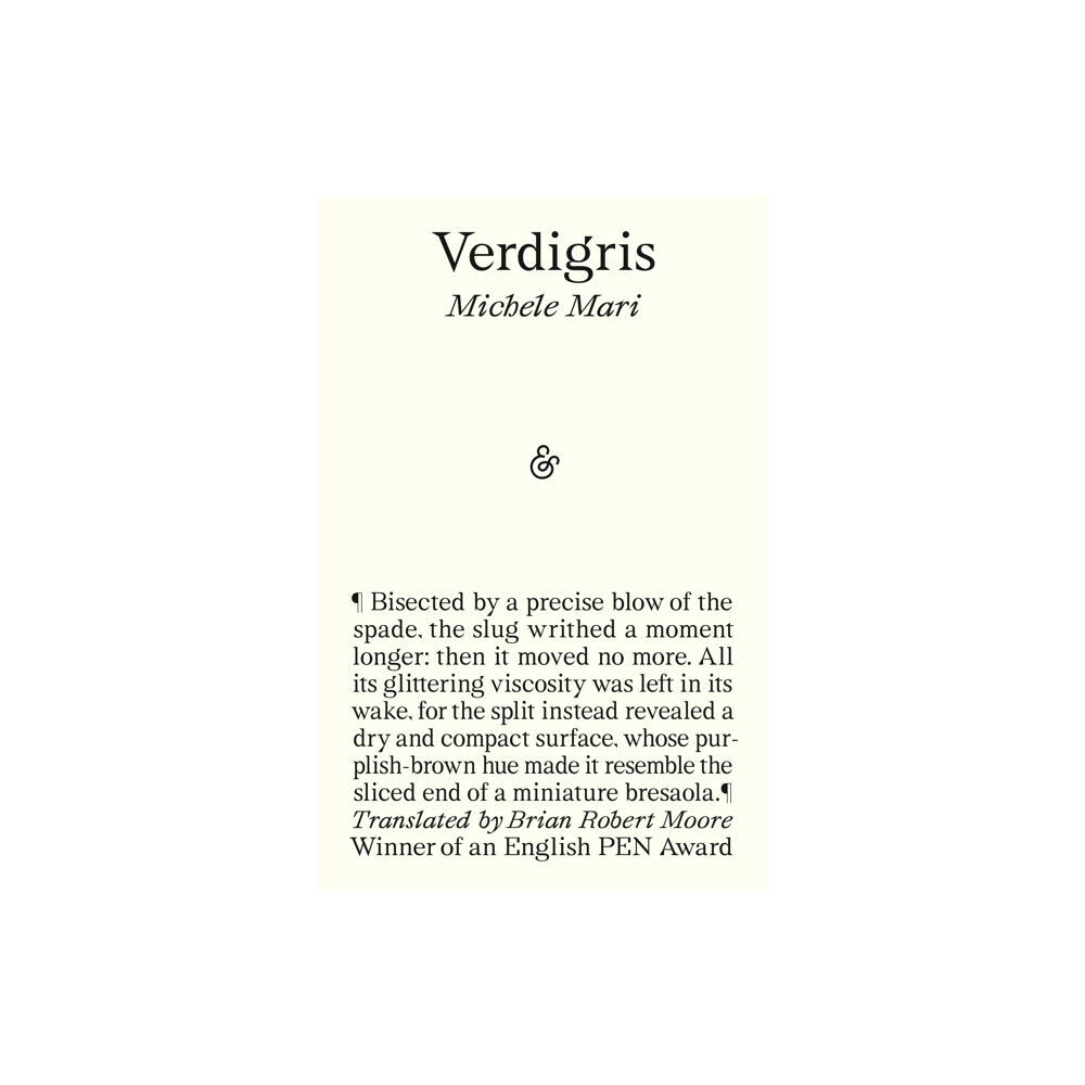 And Other Stories Verdigris (inbunden, eng)