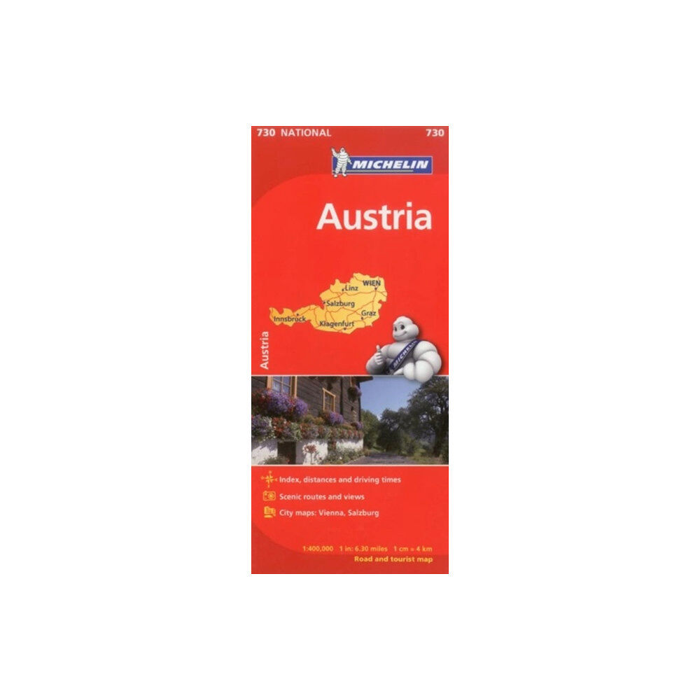 Michelin Editions Des Voyages Austria - Michelin National Map 730