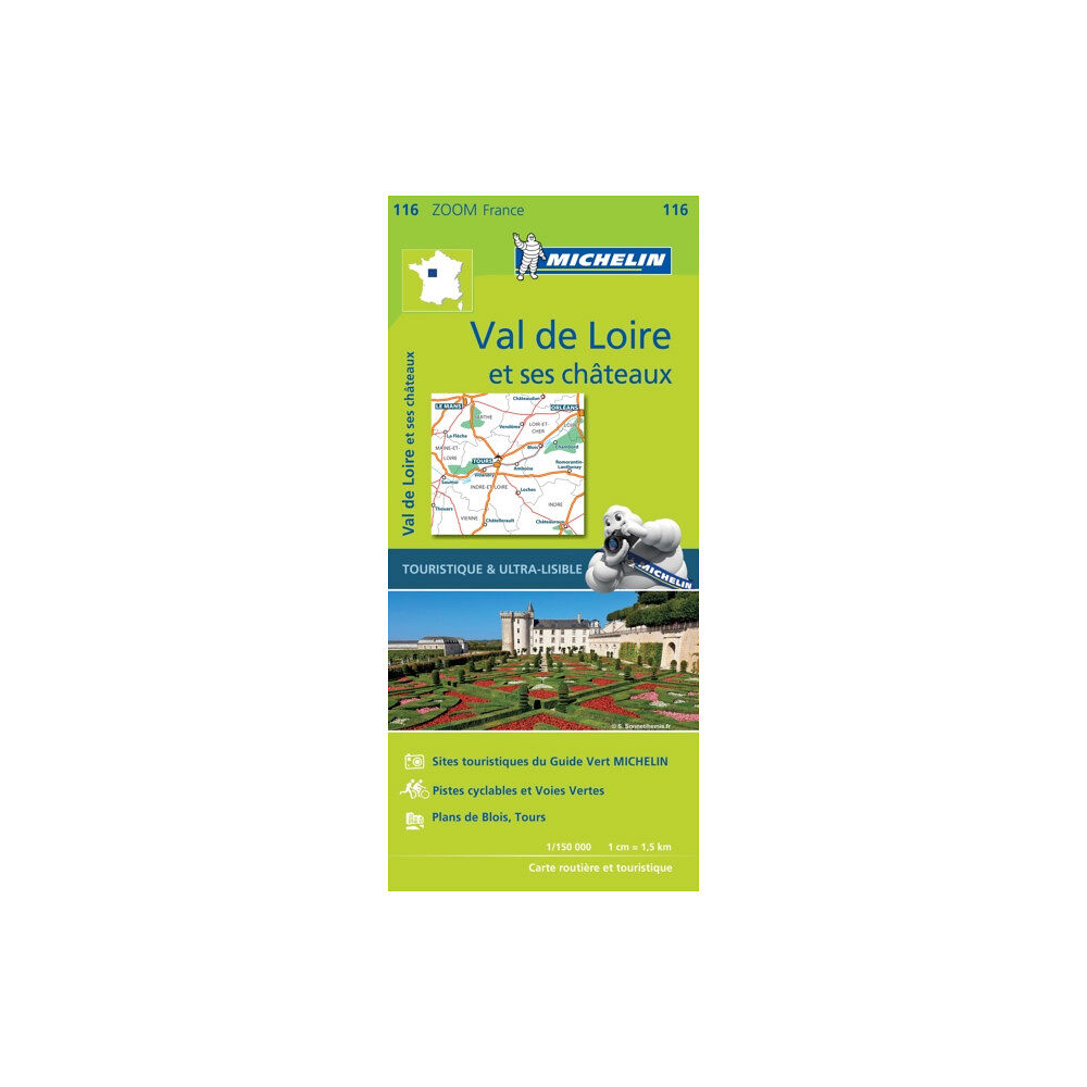 Michelin Editions Des Voyages Chateaux of the Loire - Zoom Map 116