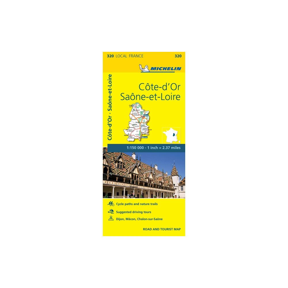 Michelin Editions Des Voyages Cote-d'Or, Saone-et-Loire - Michelin Local Map 320