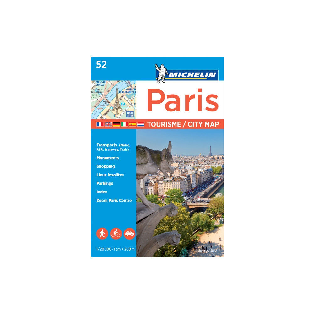 Michelin Editions Des Voyages Paris - Michelin City Plan 52