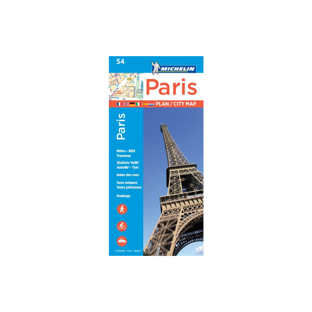 Michelin Editions Des Voyages Paris - Michelin City Plan 54