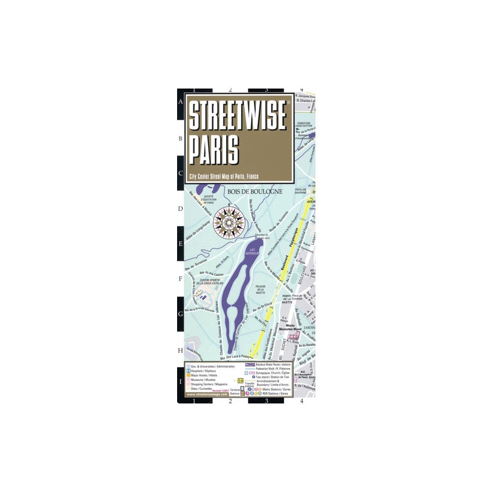 Michelin Editions Des Voyages Streetwise Paris Map - Laminated City Center Street Map of Paris, France