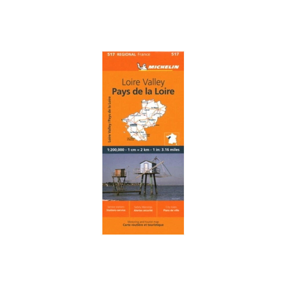 Michelin Editions Des Voyages Pays de la Loire - Michelin Regional Map 517