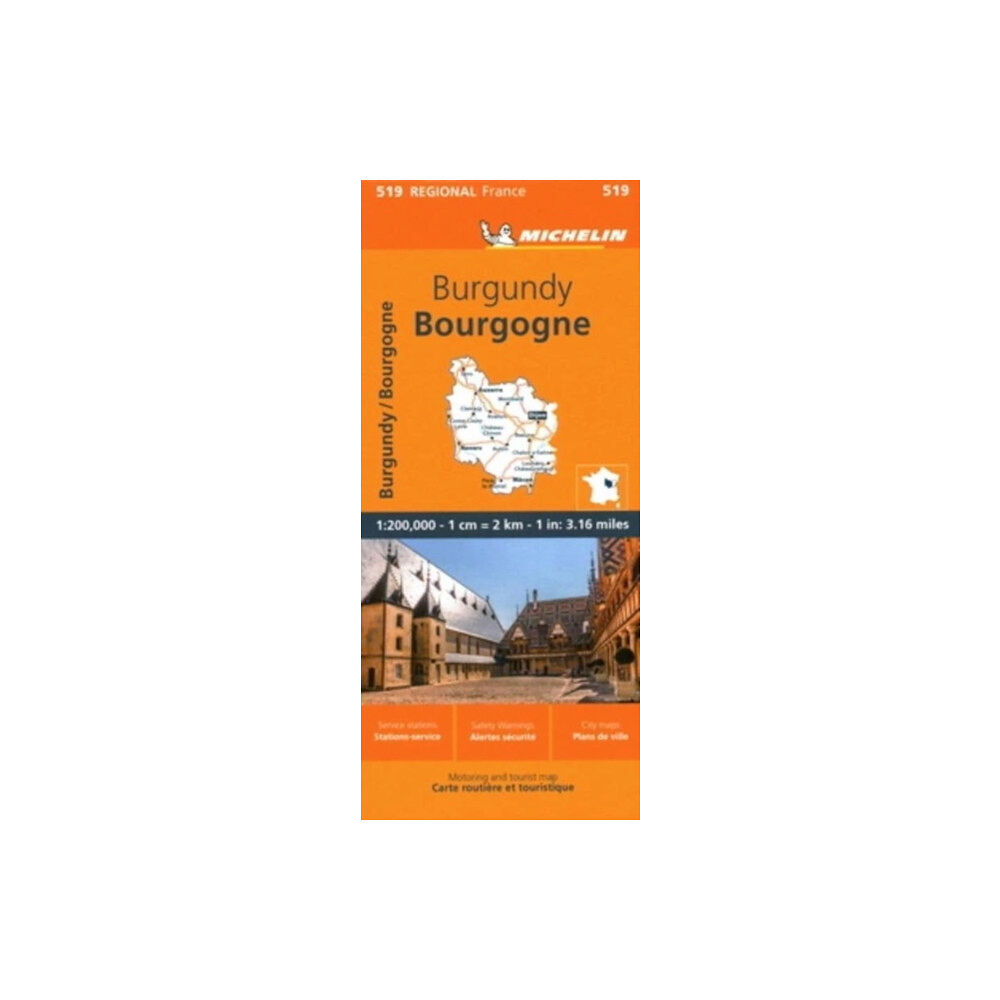 Michelin Editions Des Voyages Burgundy - Michelin Regional Map 519