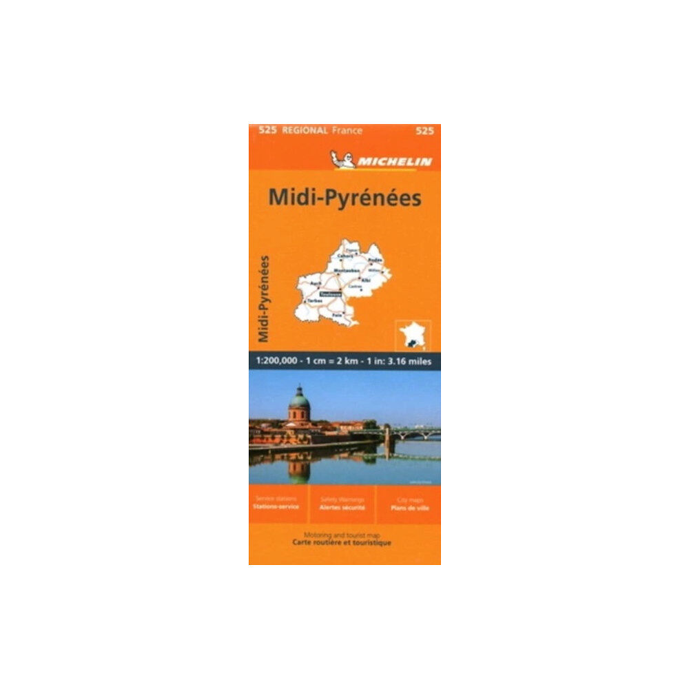 Michelin Editions Des Voyages Midi-Pyrenees - Michelin Regional Map 525