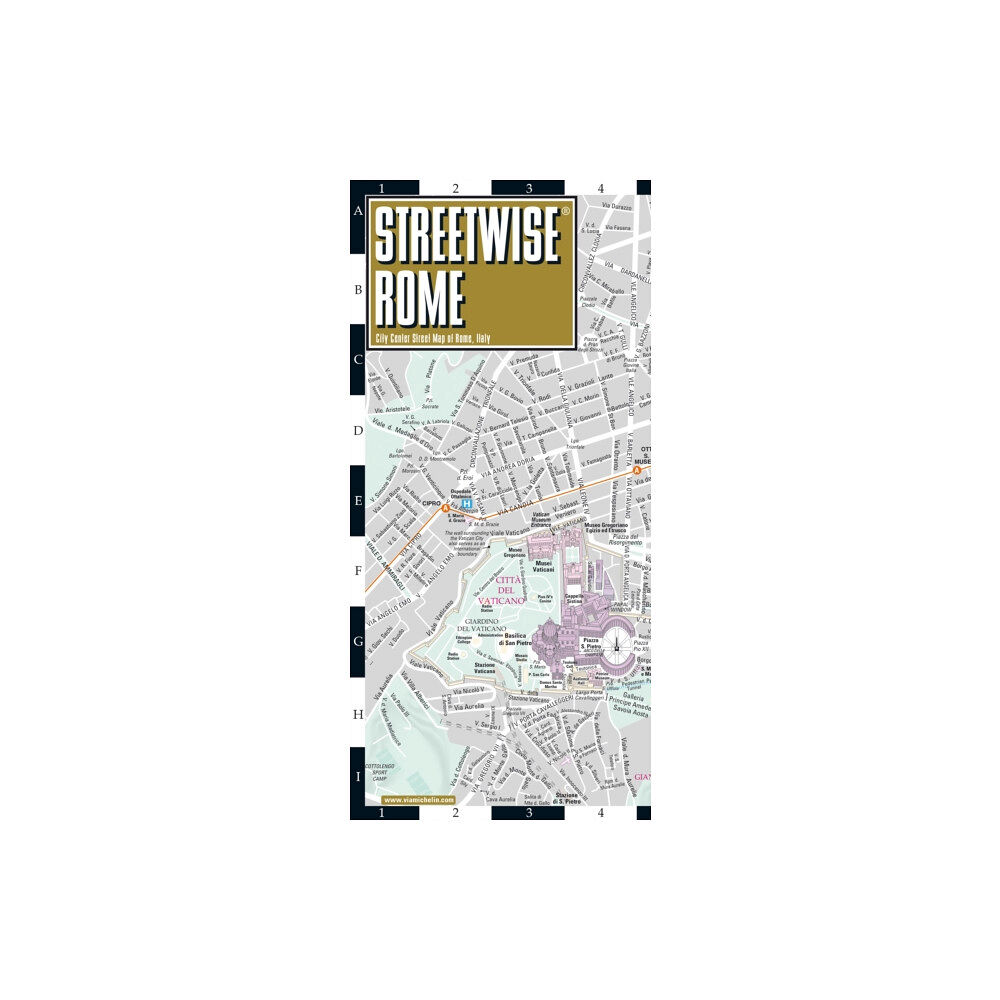 Michelin Editions Des Voyages Streetwise Rome Map - Laminated City Center Street Map of Rome, Italy