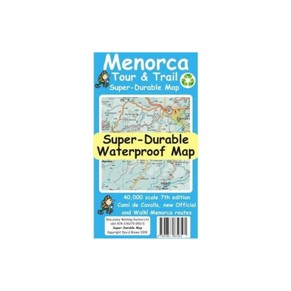 Discovery Walking Guides Ltd Menorca Tour and Trail Map