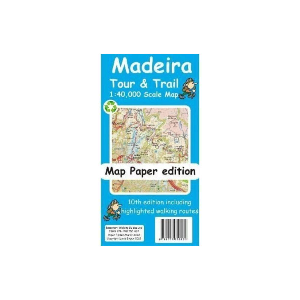 Discovery Walking Guides Ltd Madeira Tour and Trail Map paper edition