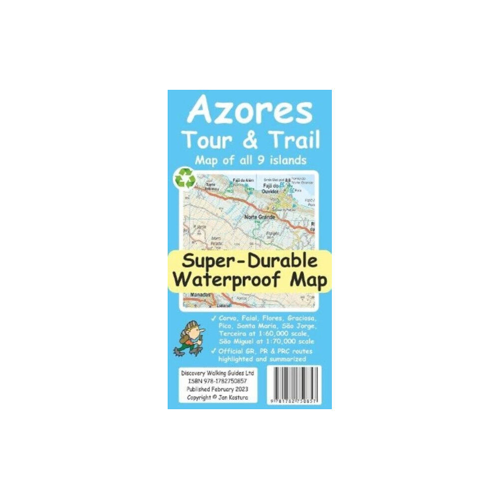 Discovery Walking Guides Ltd Azores Tour & Trail Super-Durable Map (2nd edition)