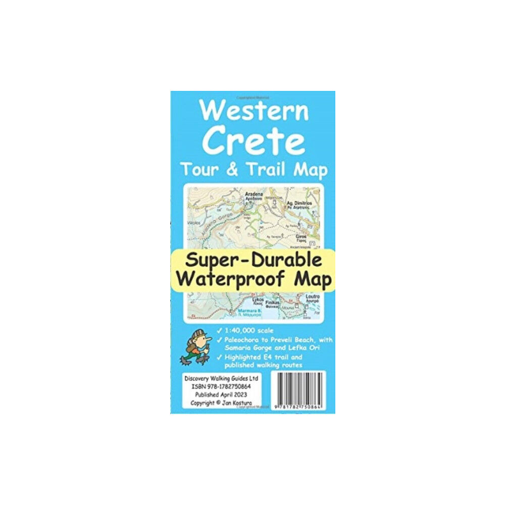 Discovery Walking Guides Ltd Western Crete Tour & Trail Super-Durable Map (häftad, eng)