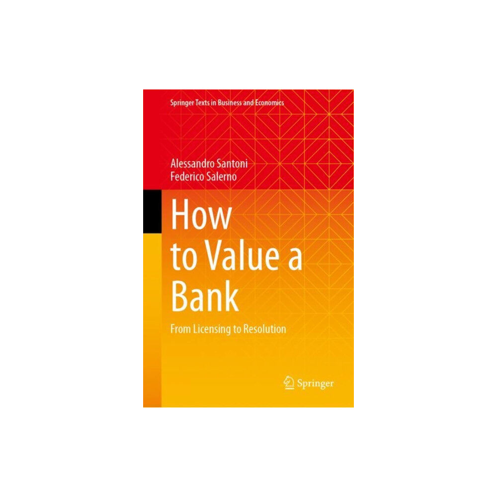 Springer International Publishing AG How to Value a Bank (inbunden, eng)