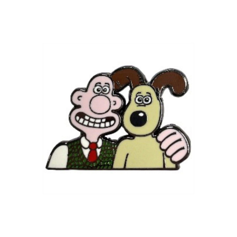 Pawprint Family Wallace and Gromit Pin Badge