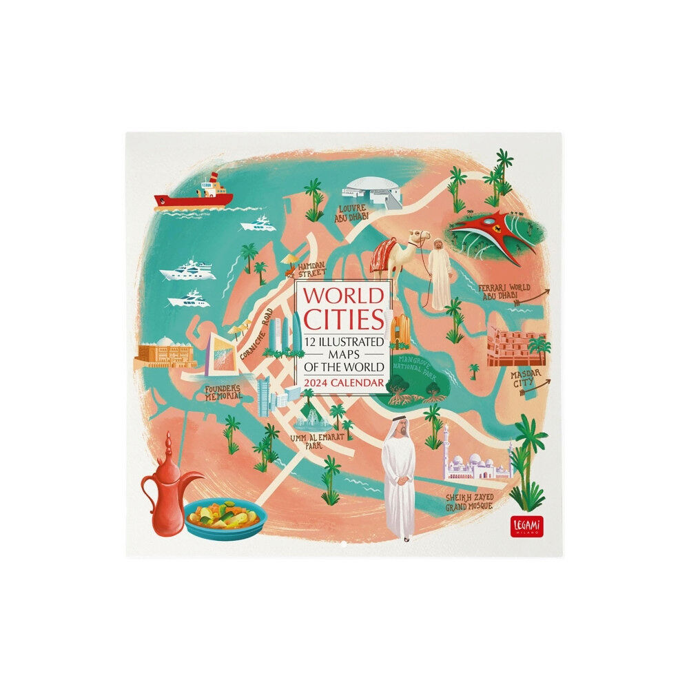 LEGAMI WALL CALENDARS - 2024 WALL CALENDAR - WORLD CITIES - 30X29 - CITIES (häftad, eng)