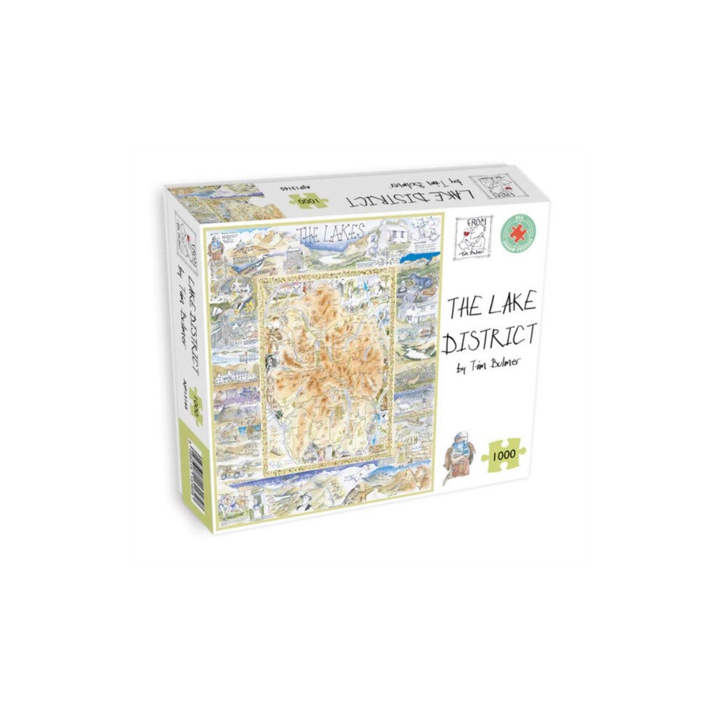 ALL JIGSAW PUZZLES Map of Lake District Jigsaw 1000 Piece Puzzle