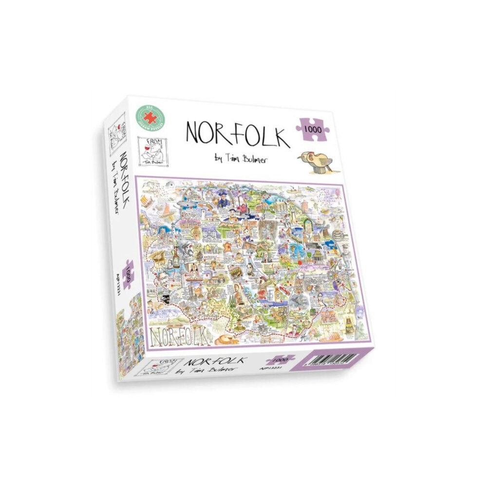 ALL JIGSAW PUZZLES Map of Norfolk Jigsaw 1000 Piece Puzzle