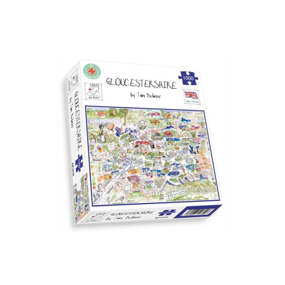 ALL JIGSAW PUZZLES Map of Gloucestershire Jigsaw 1000 Piece Puzzle