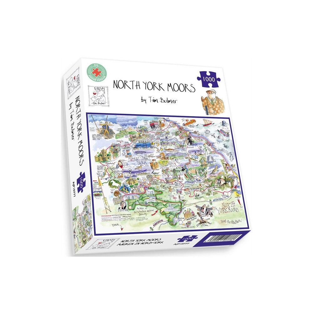 ALL JIGSAW PUZZLES Map of North York Moors Jigsaw 1000 Piece Puzzle