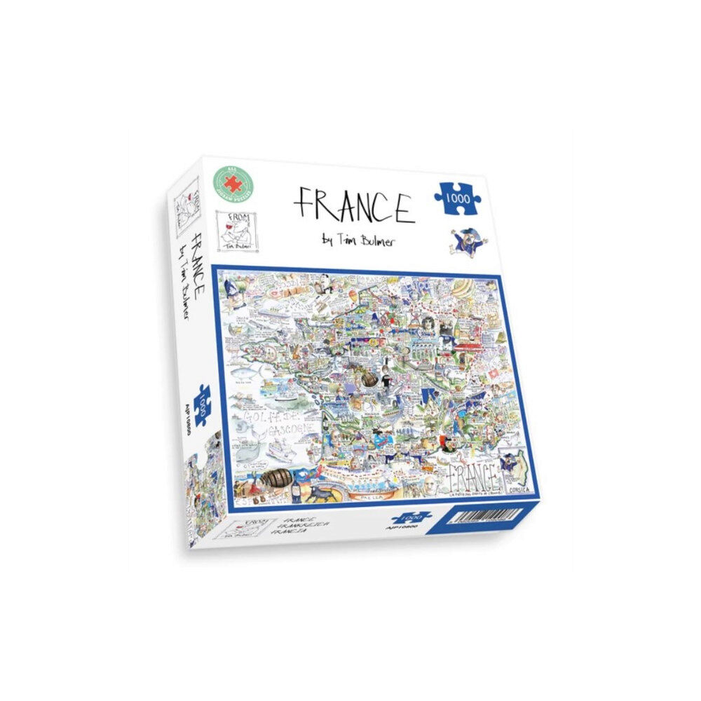 ALL JIGSAW PUZZLES Map of France Jigsaw 1000 Piece Puzzle