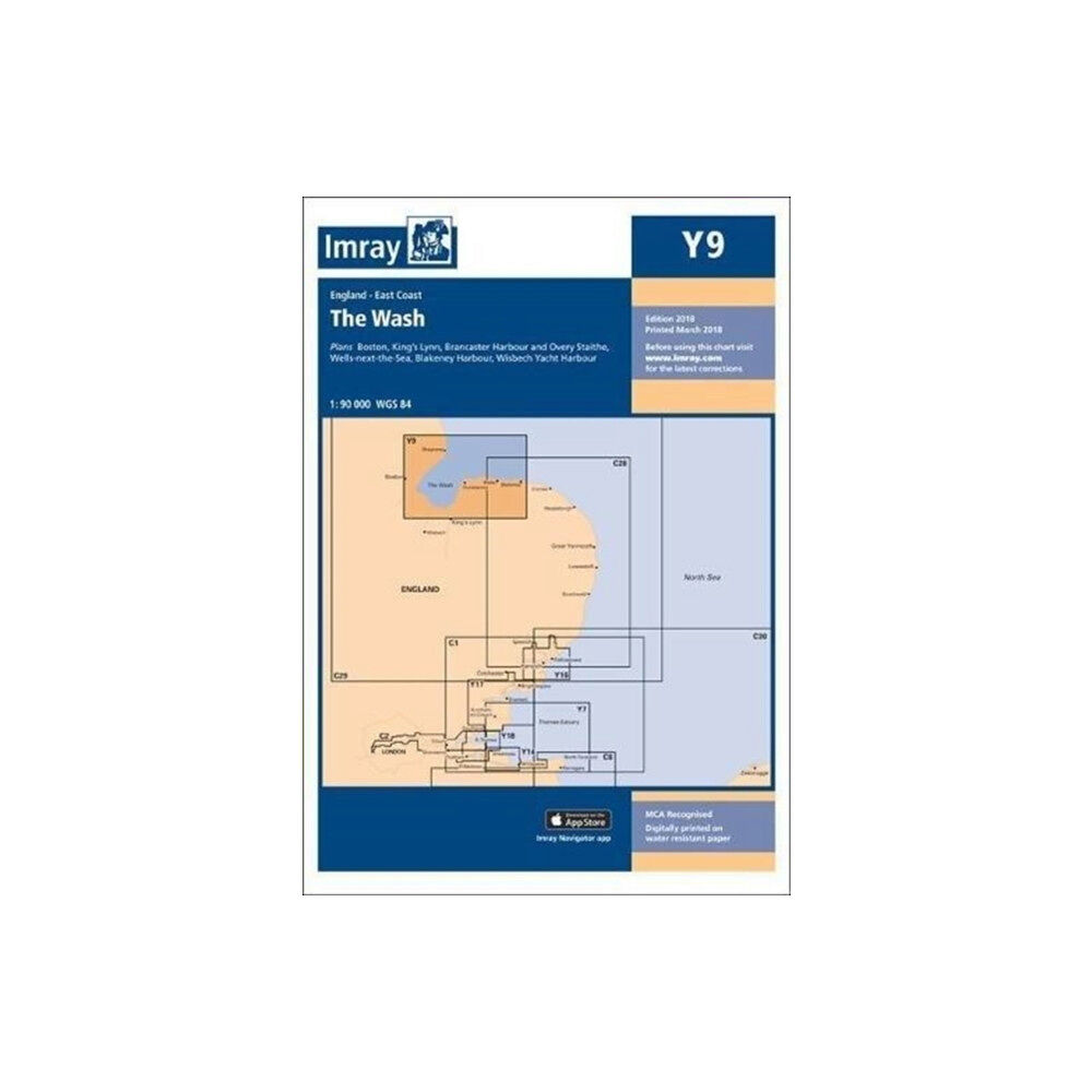 Imray, Laurie, Norie & Wilson Ltd Imray Chart Y9 (häftad, eng)