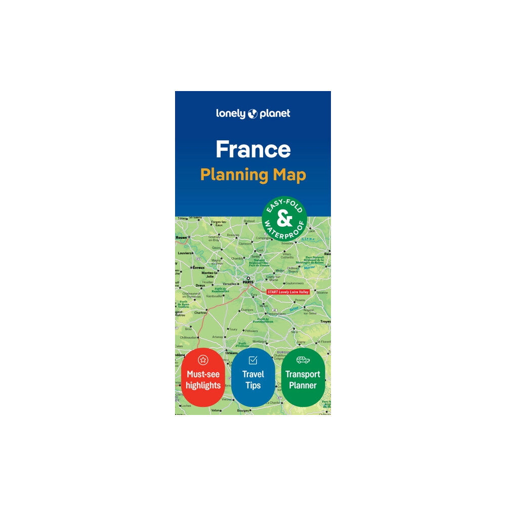 Lonely Planet Global Limited Lonely Planet France Planning Map