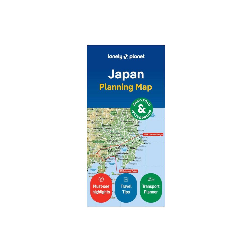 Lonely Planet Global Limited Lonely Planet Japan Planning Map