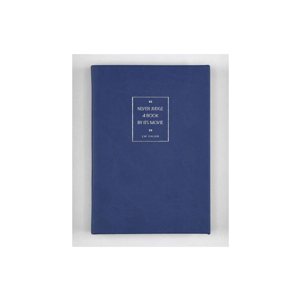 BRITISH LIBRARY GIFT A6 NB BLUE NEVER JUDGE A BOOK BY ITS MOV (inbunden, eng)