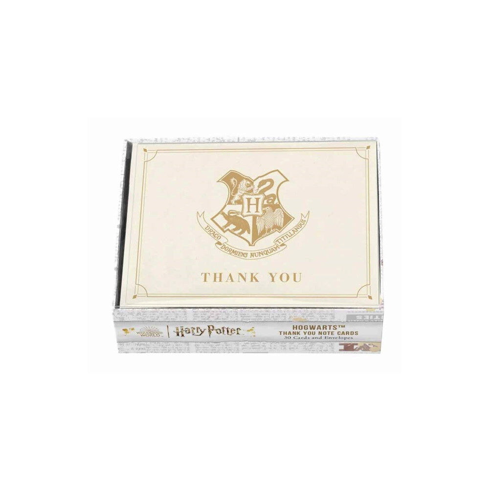 Insight Editions Harry Potter: Hogwarts Thank You Boxed Cards (Set of 30)