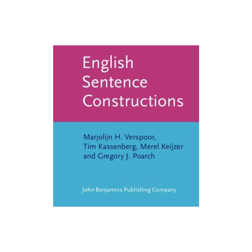 John Benjamins Publishing Co English Sentence Constructions (häftad, eng)