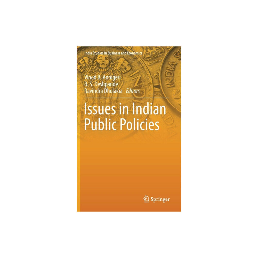 Springer Verlag, Singapore Issues in Indian Public Policies (inbunden, eng)