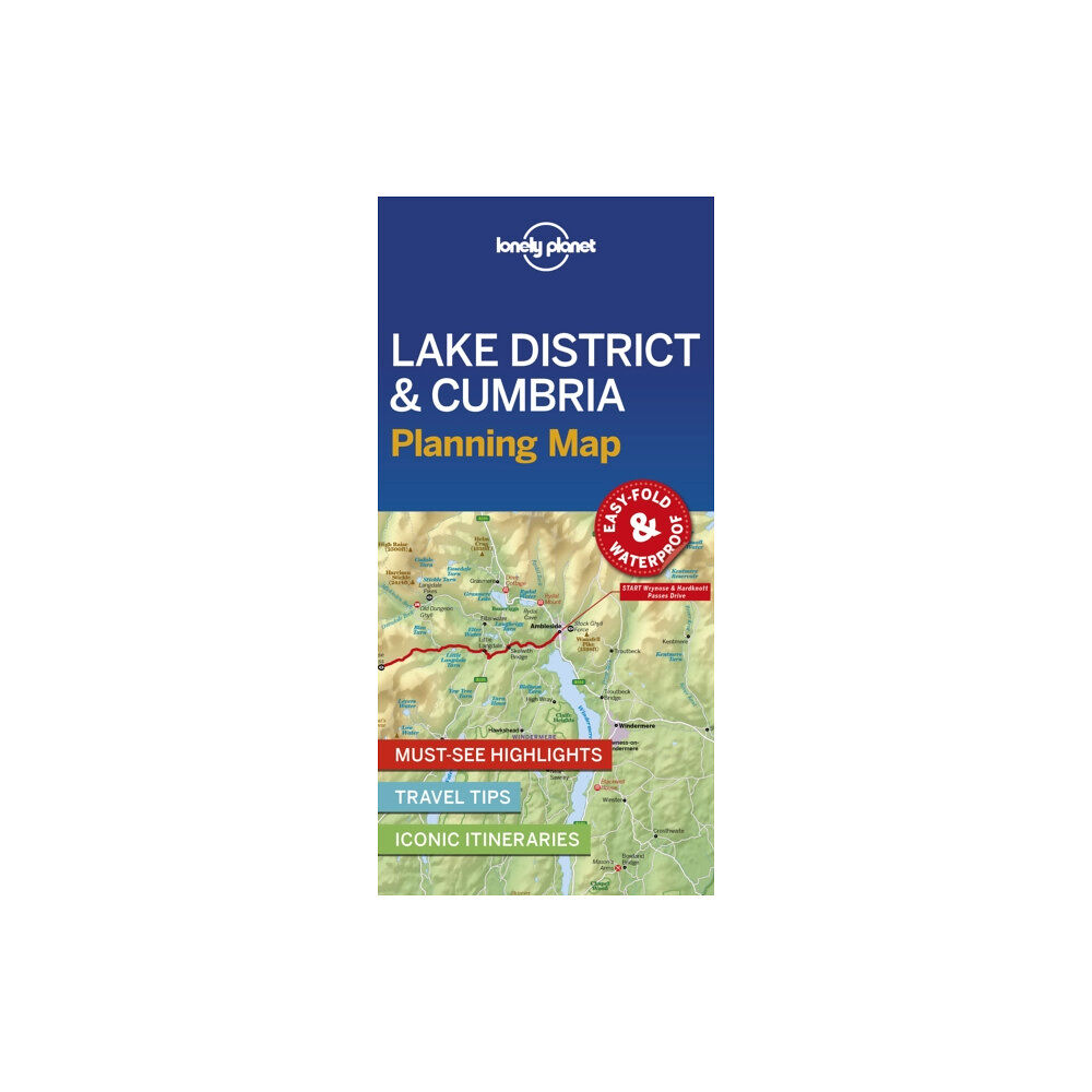 Lonely Planet Global Limited Lonely Planet Lake District & Cumbria Planning Map