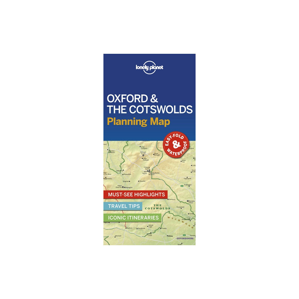 Lonely Planet Global Limited Lonely Planet Oxford & the Cotswolds Planning Map