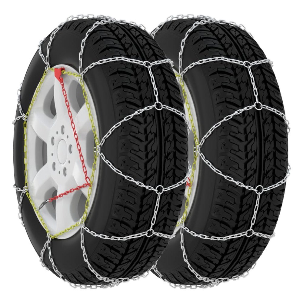 vidaXL Snökedjor till bil 2-pack 9 mm KN70