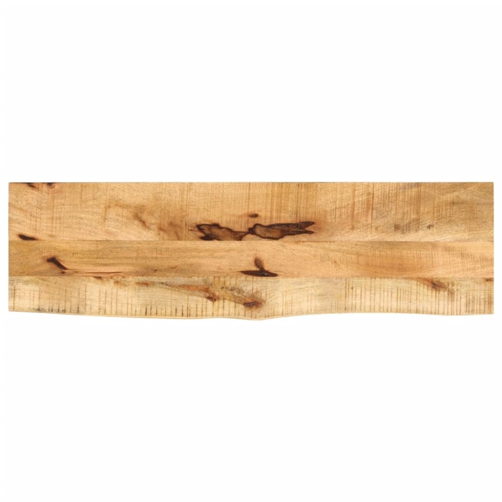 vidaXL Bordsskiva 110x20x3,8 cm levande kant massivt grovt mangoträ