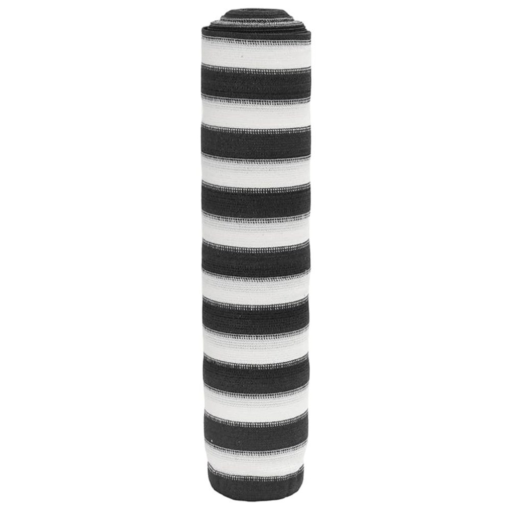 vidaXL Insynsskyddsnät antracit och vit 2x25 m HDPE 75 g/m²