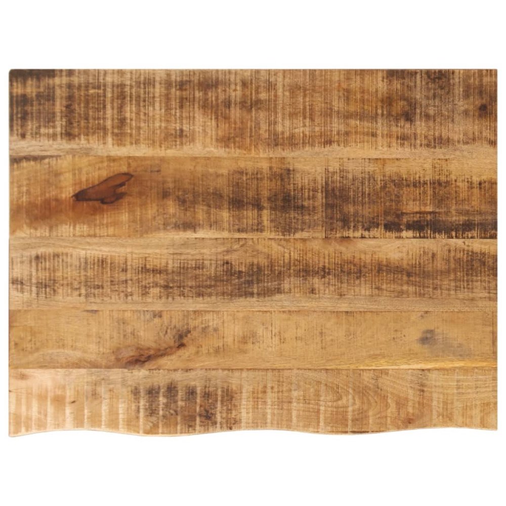 vidaXL Bordsskiva 80x60x3,8 cm levande kant massivt grovt mangoträ
