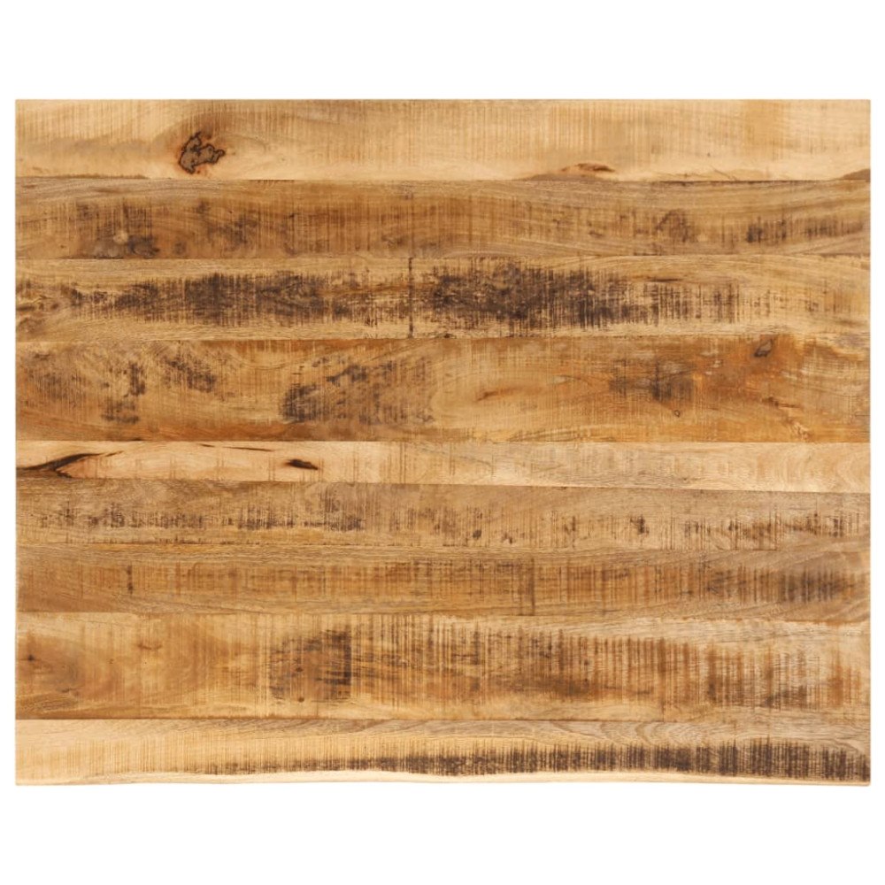 vidaXL Bordsskiva 100x80x2,5 cm levande kant massivt grovt mangoträ