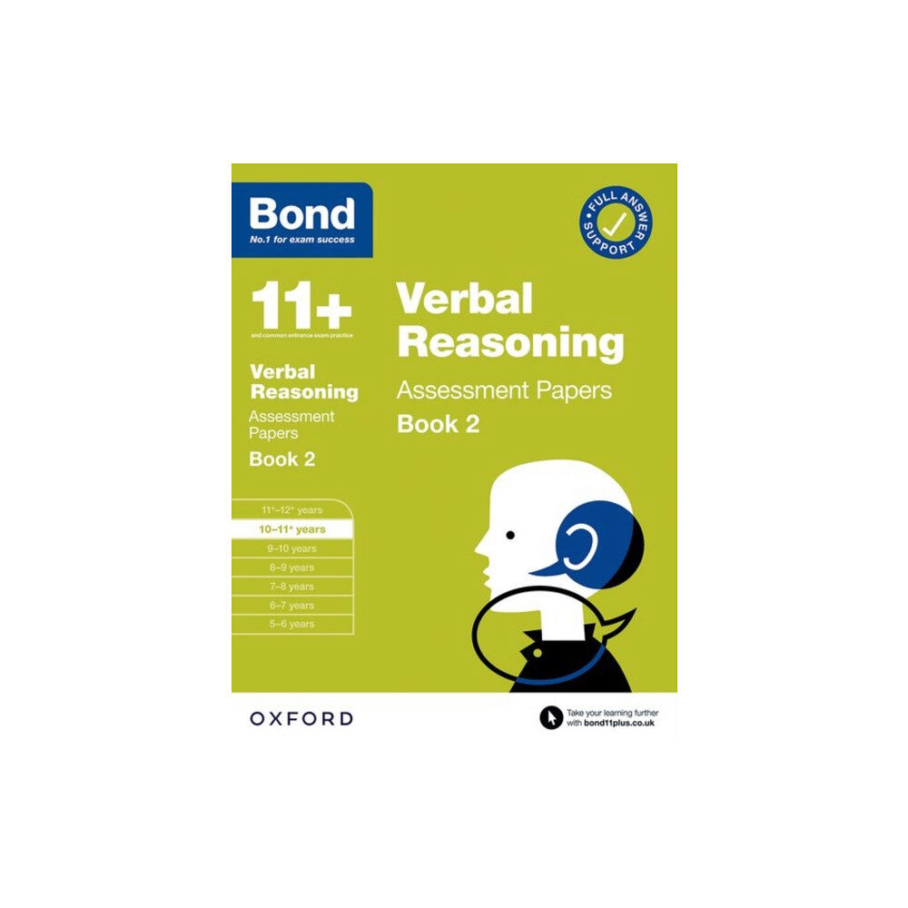 Oxford University Press Bond 11+ Verbal Reasoning Assessment Papers 10-11 Years Book 2: For 11+ GL assessment and Entrance Exams (häftad, eng)