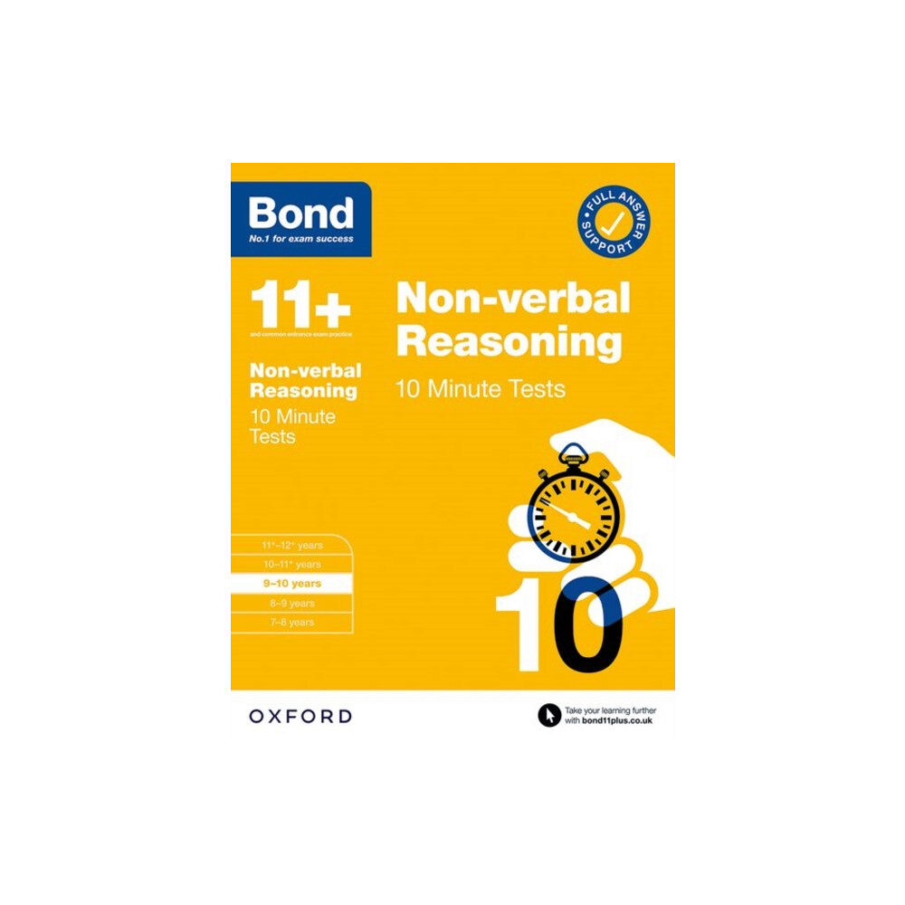 Oxford University Press Bond 11+ 10 Minute Tests Non-verbal Reasoning 9-10 years: For 11+ GL assessment and Entrance Exams (häftad, eng)