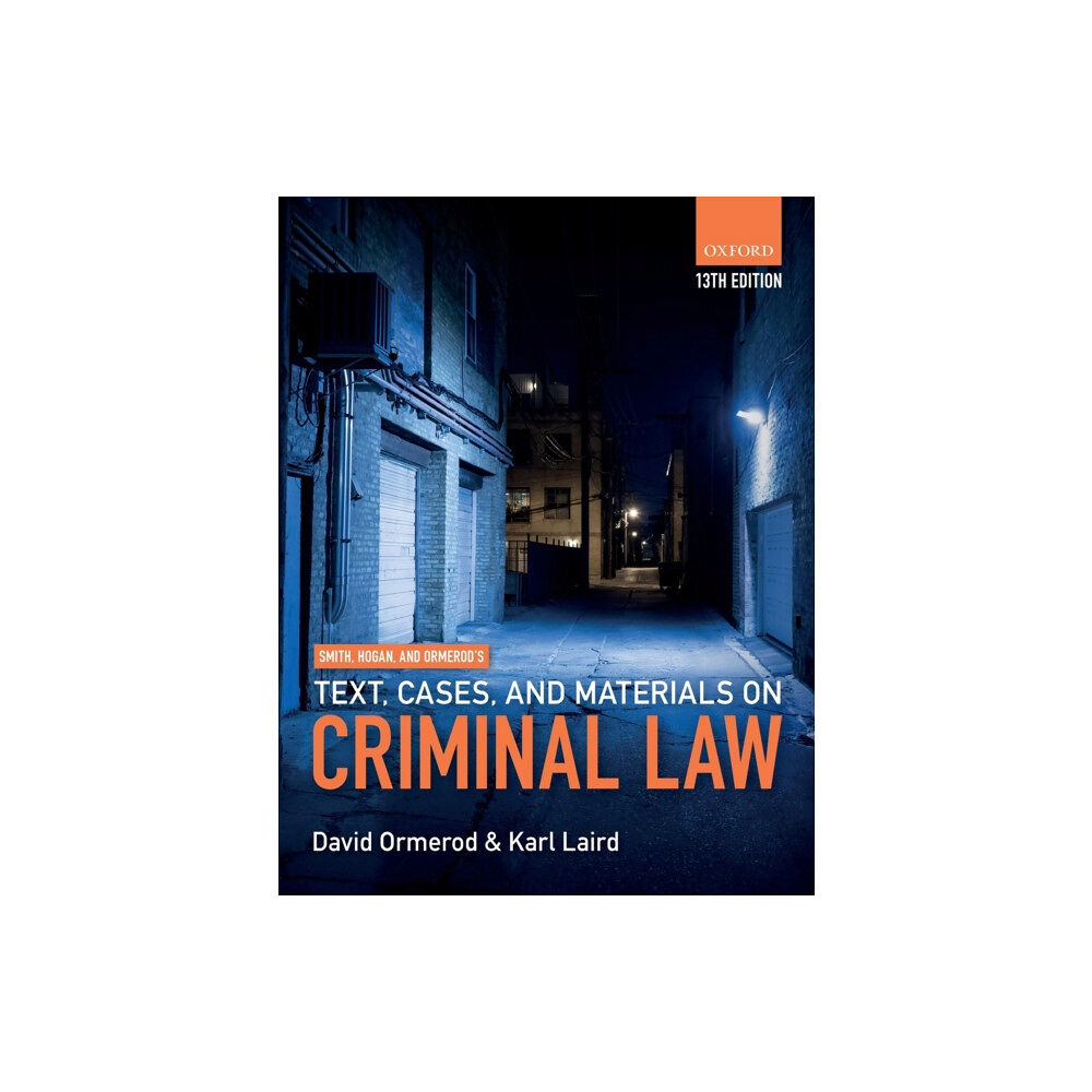 Oxford University Press Smith, Hogan, & Ormerod's Text, Cases, & Materials on Criminal Law (häftad, eng)