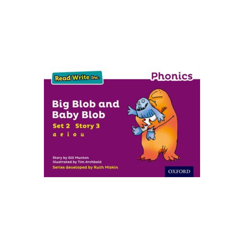 Oxford University Press Read Write Inc. Phonics: Big Blob and Baby Blob (Purple Set 2 Storybook 3) (häftad, eng)