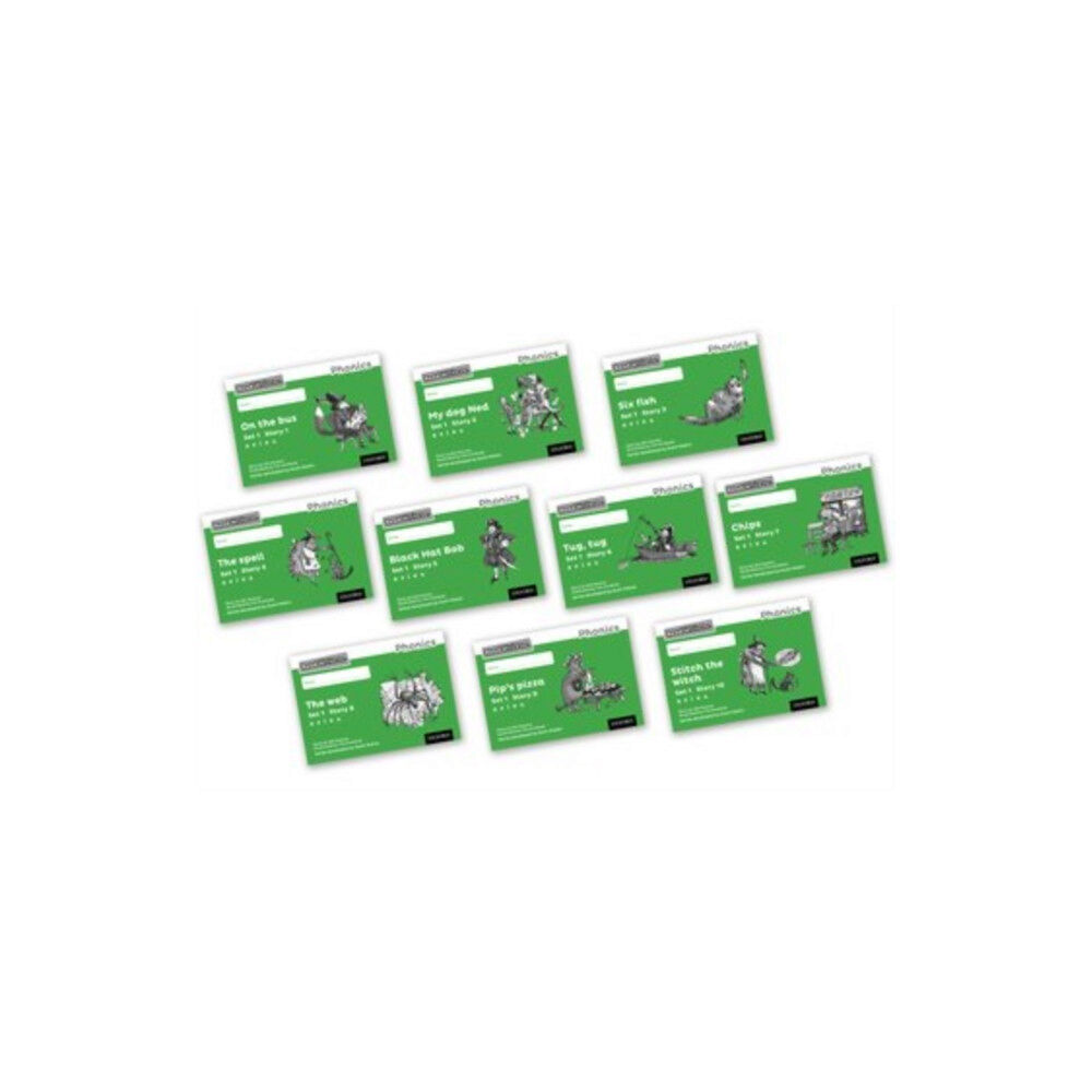 Oxford University Press Read Write Inc. Phonics: Green Set 1 Core Black & White Storybooks (Mixed Pack of 10) (häftad, eng)