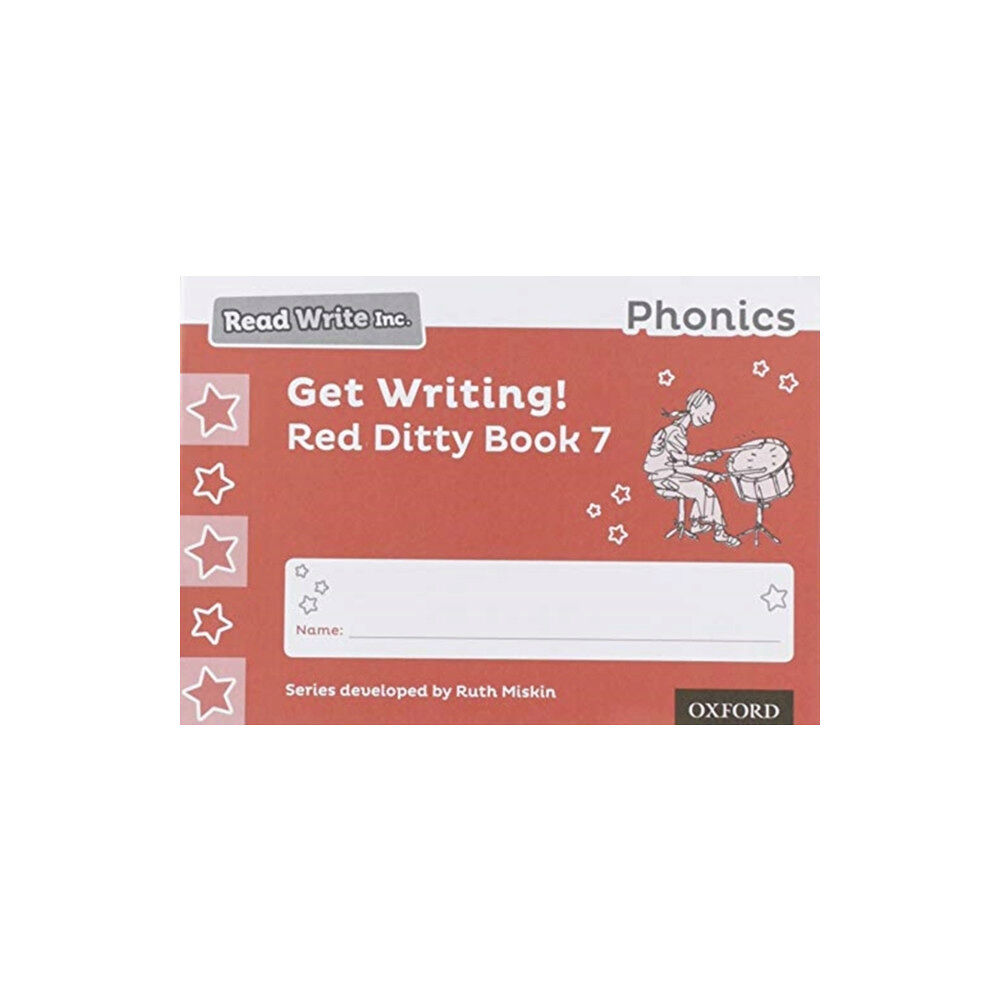 Oxford University Press Read Write Inc. Phonics: Get Writing! Red Ditty Book 7 Pack of 10 (häftad, eng)