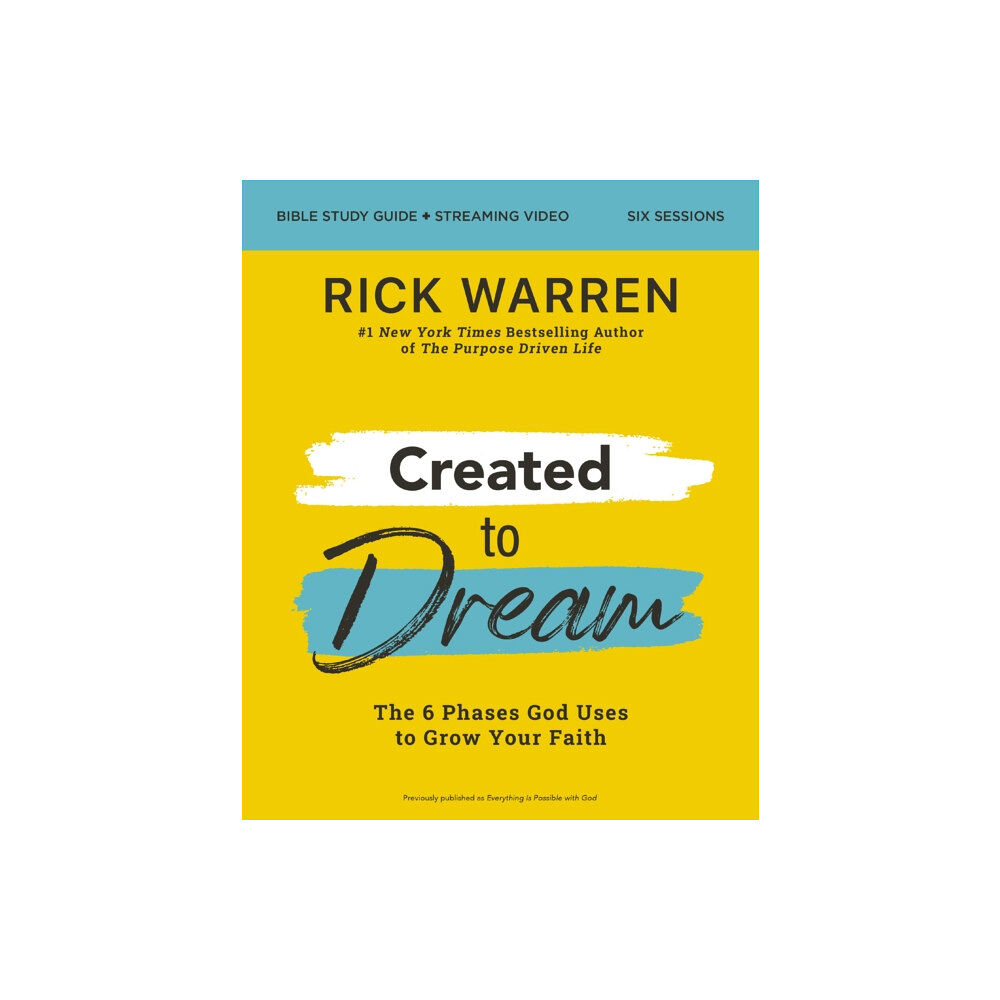 HarperChristian Resources Created to Dream Bible Study Guide plus Streaming Video (häftad, eng)