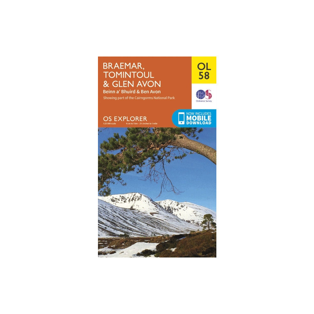 Ordnance Survey Braemar, Tomintoul & Glen Avon, Beinn a' Bhuird & Ben Avon