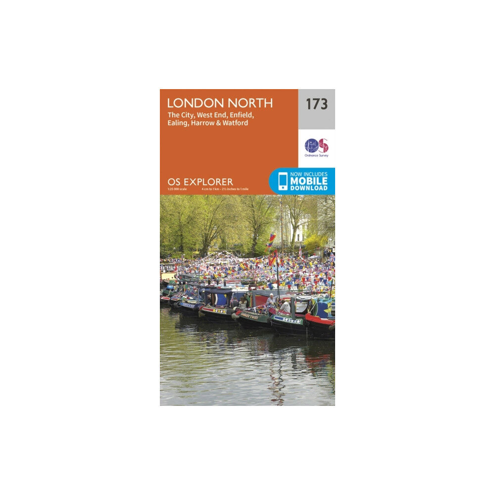 Ordnance Survey London North, The City, West End, Enfield, Ealing, Harrow & Watford