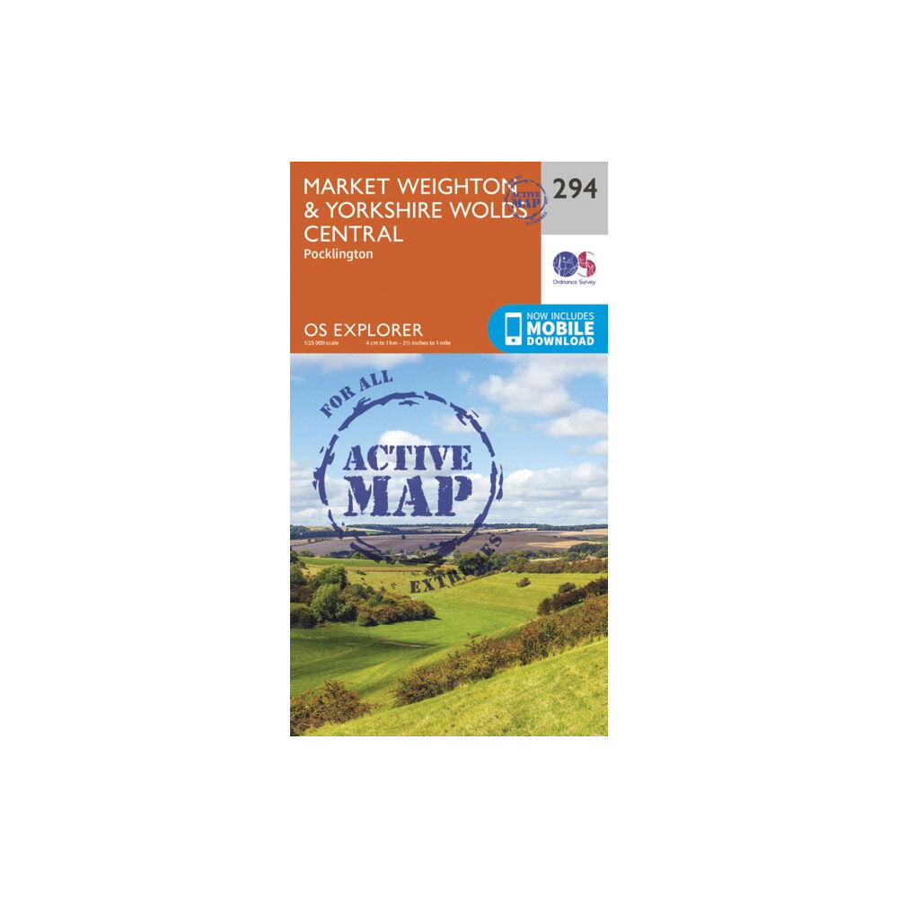 Ordnance Survey Market Weighton and Yorkshire Wolds Central