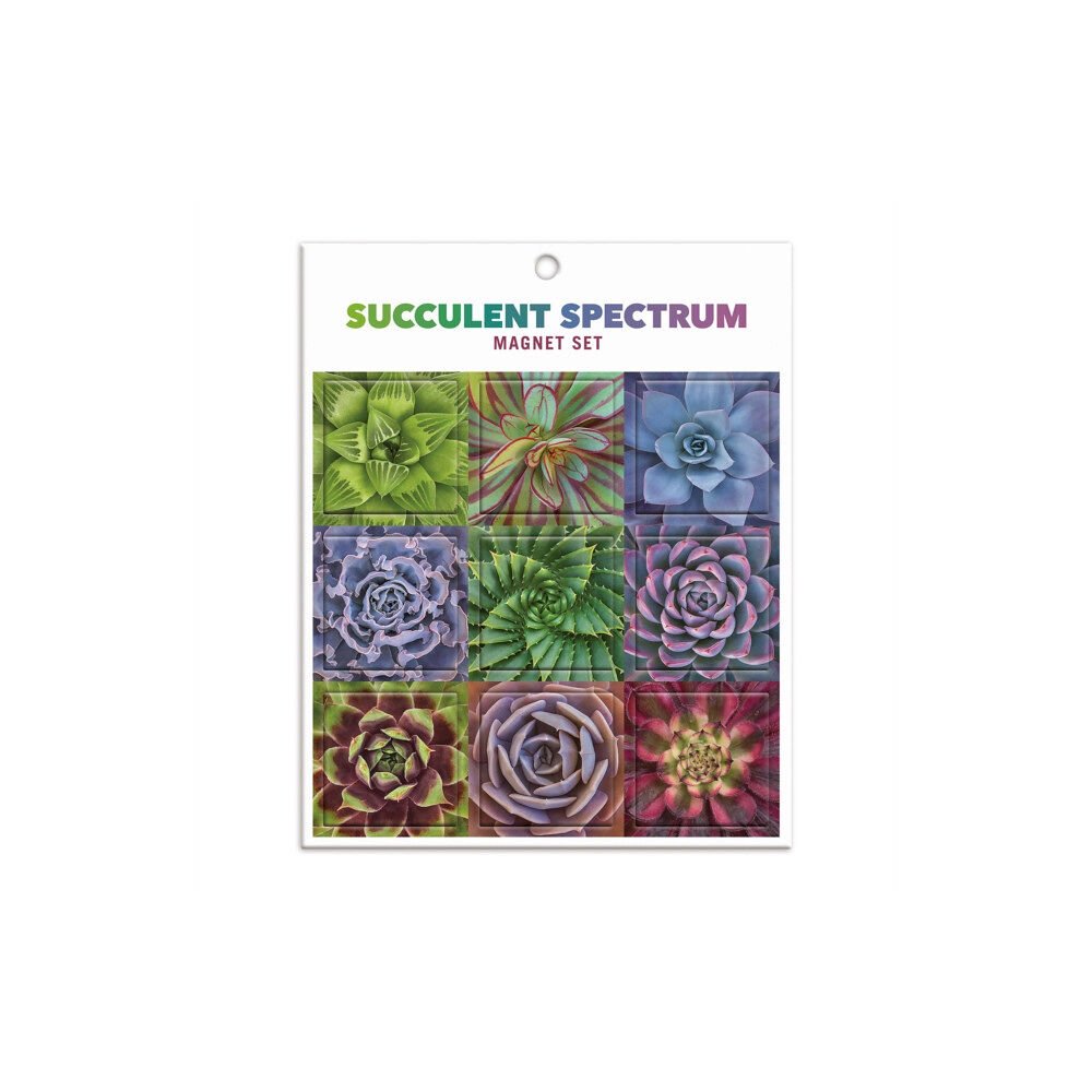 Galison Succulent Spectrum Magnet Set