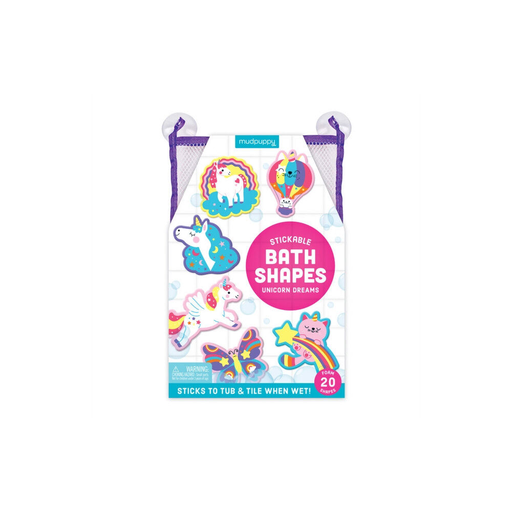 Galison Unicorn Dreams Stickable Foam Bath Shapes